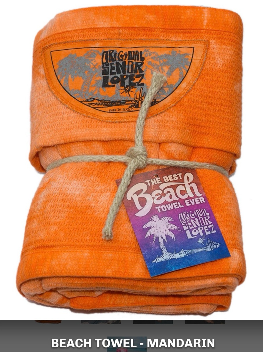 NWT Senor Lopez Beach Towel XL (6ftx3ft) ~ MANDARIN